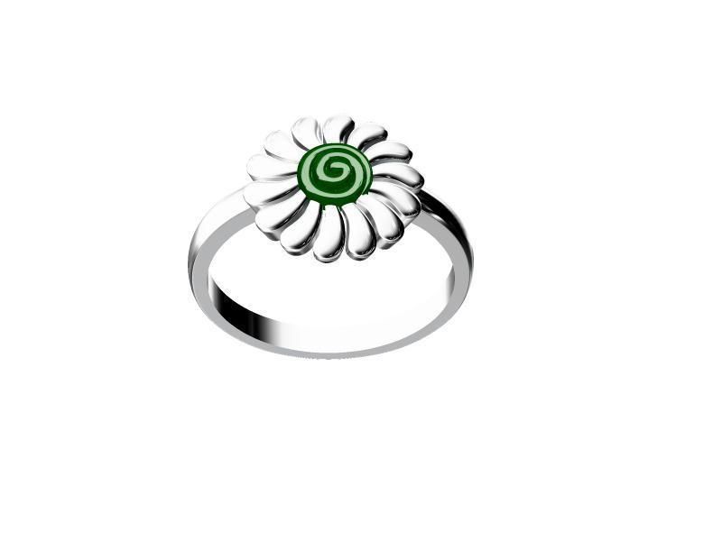 flower ring with enamel 3D print model_11