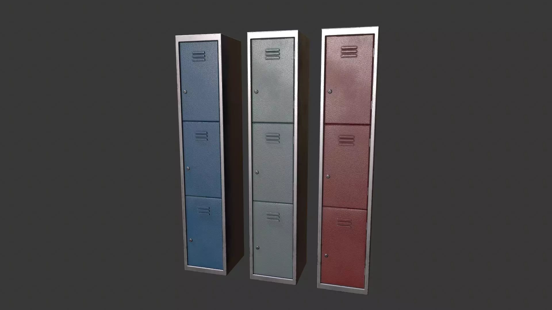 Lockers - School Locker - Office Locker Low-poly 3D model