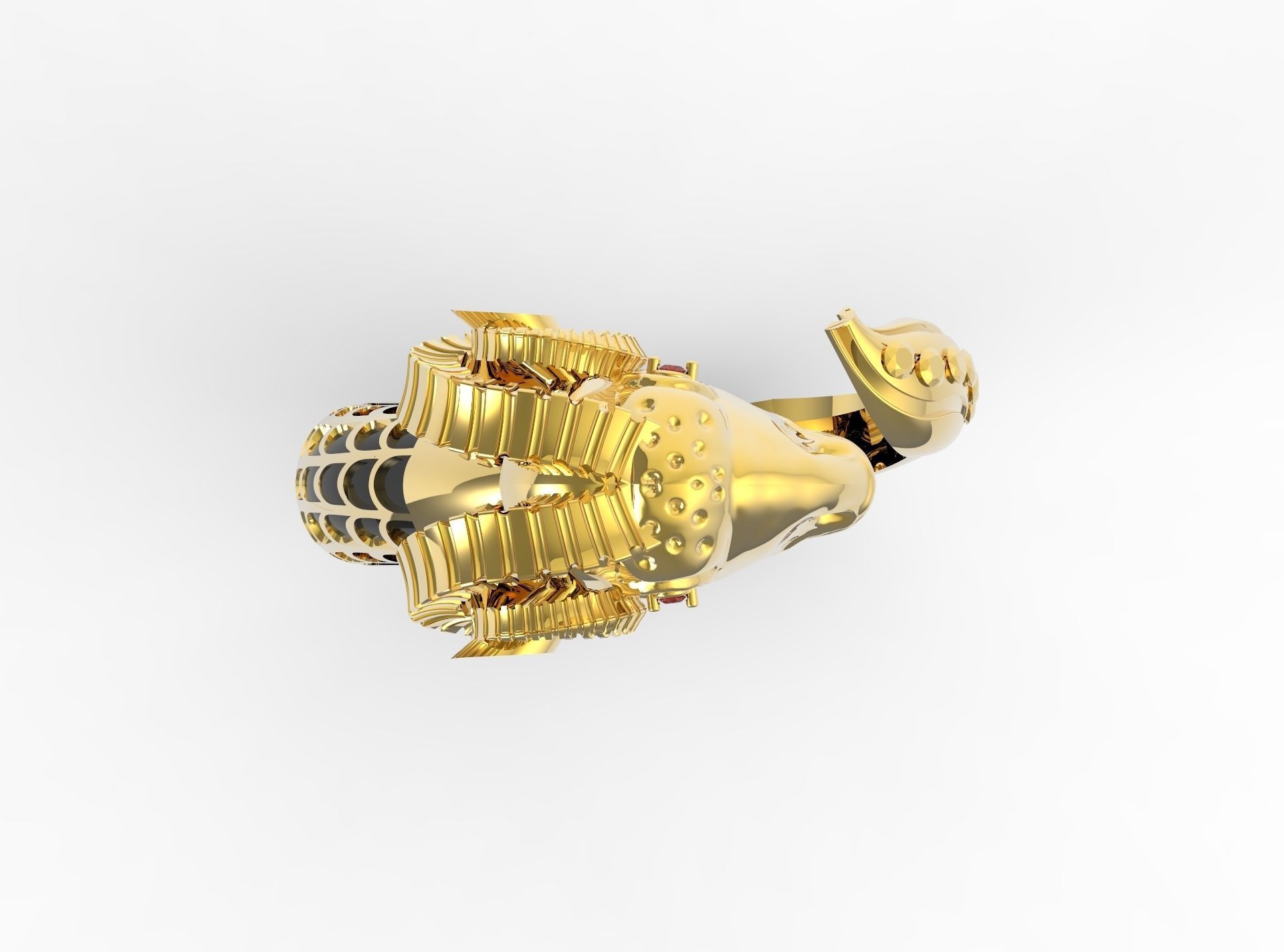 Anel Bode - Goat Ring 3D model_3