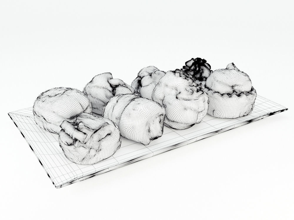 Pastries Mix 3D model_4