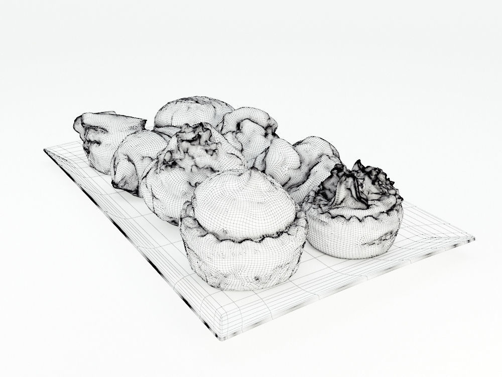 Pastries Mix 3D model_7