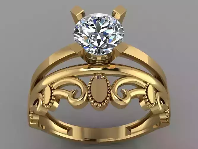 GC GOLD TW055- Diamond ring 