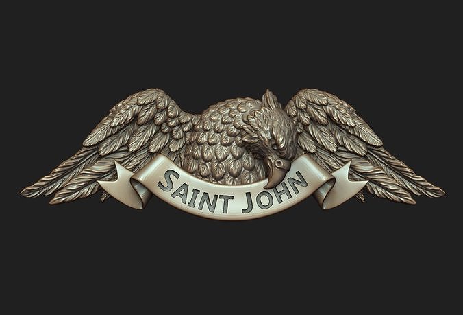 Saint John the Evangelist Pendant 3D print model