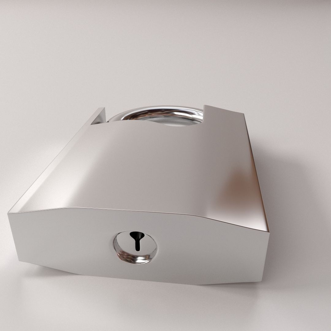 Padlock v3 3D model_2