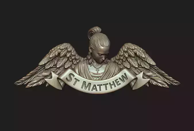 Saint Matthew the Evangelist Pendant 3D print model