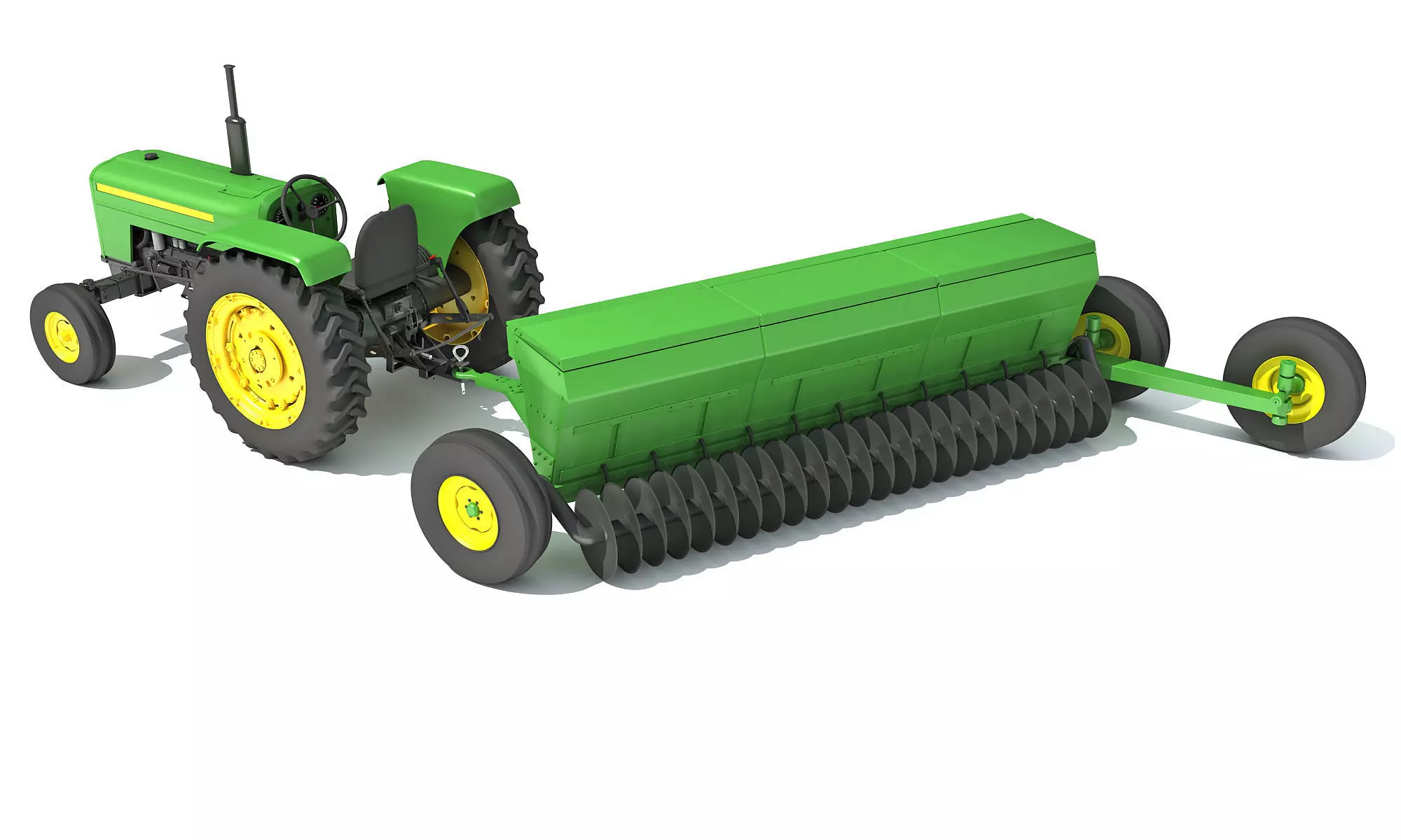 Tractor Disc Harrow 3D model