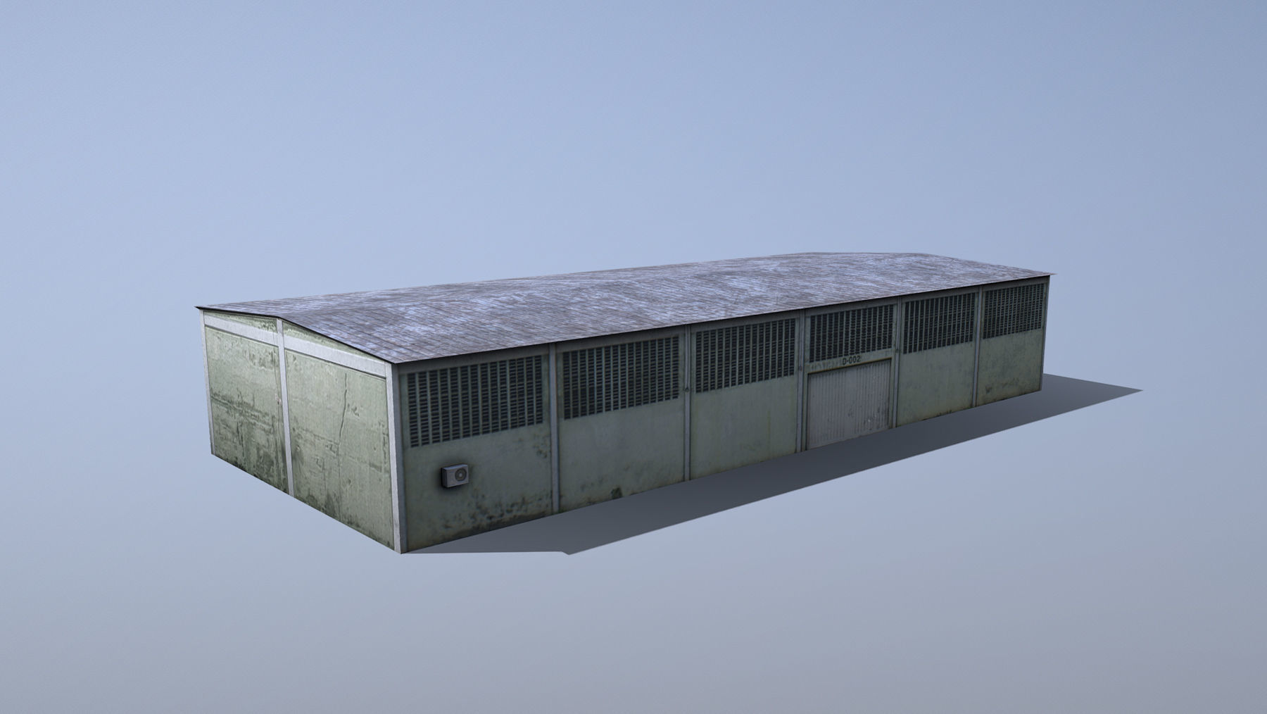 MilitaryBase PortoVelho Storage 01 Low-poly 3D model_2