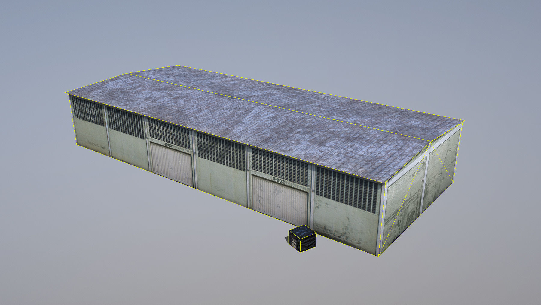 MilitaryBase PortoVelho Storage 01 Low-poly 3D model_6
