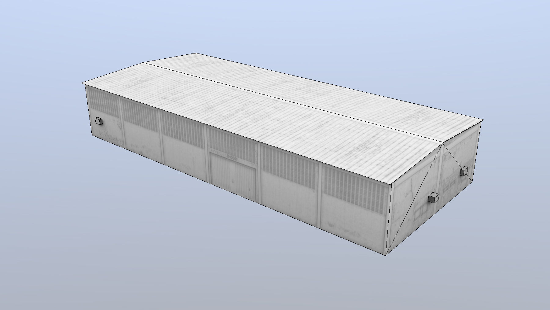 MilitaryBase PortoVelho Storage 01 Low-poly 3D model_8