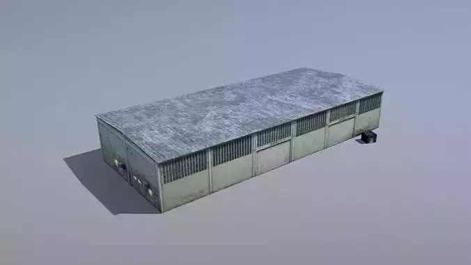 MilitaryBase PortoVelho Storage 01 Low-poly 3D model