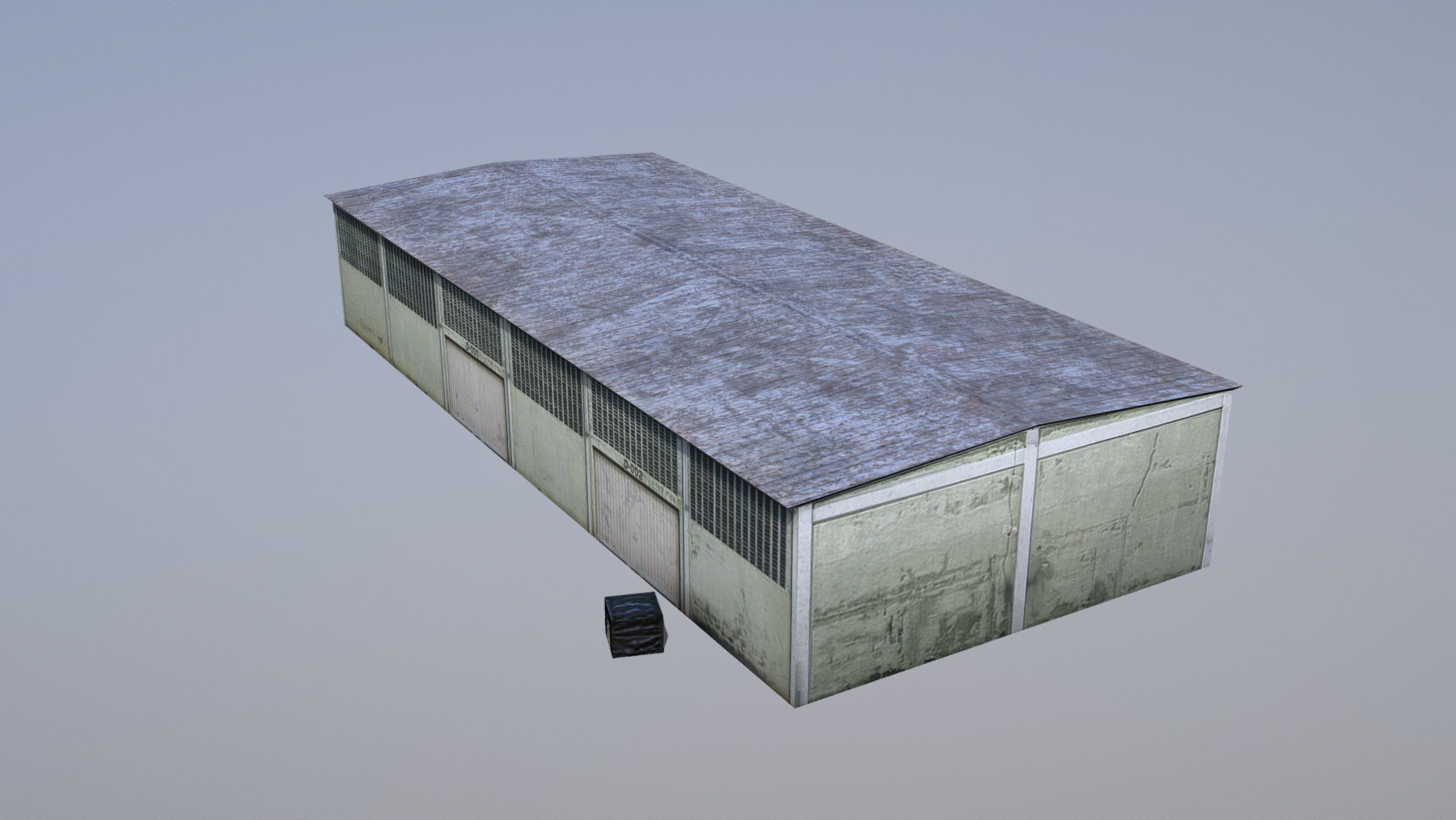 MilitaryBase PortoVelho Storage 01 Low-poly 3D model_3