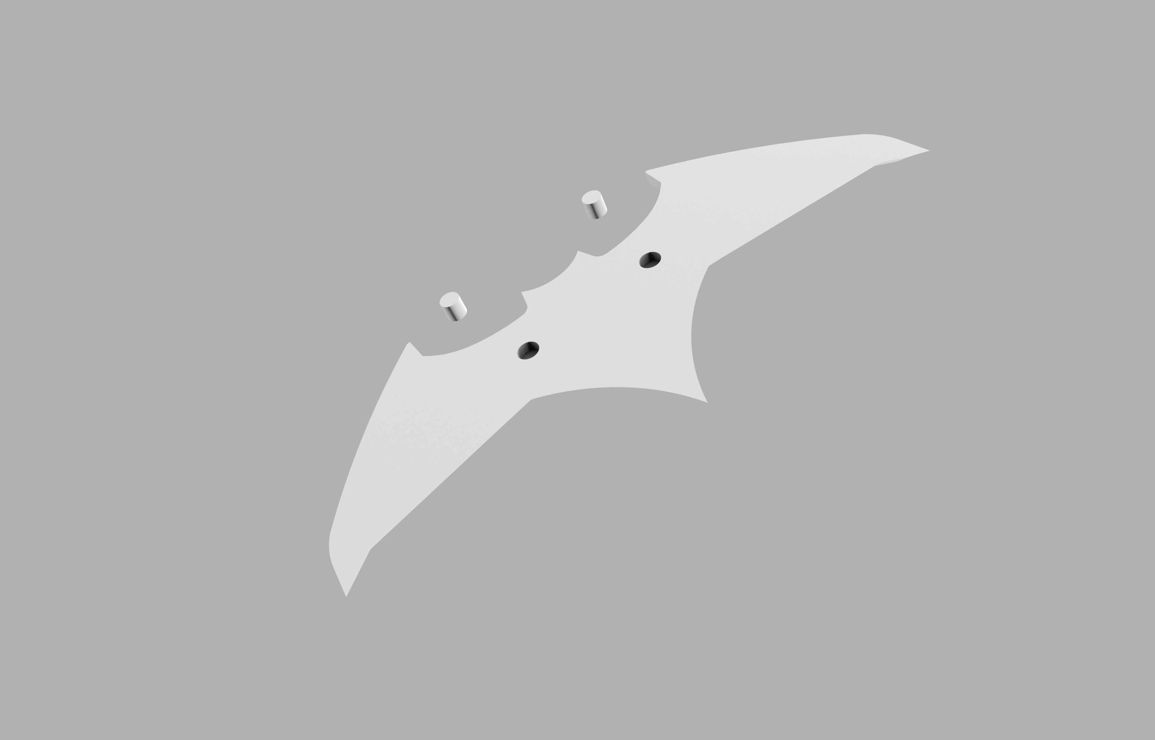 Batman V Superman Batarang STL file 3D print model_4