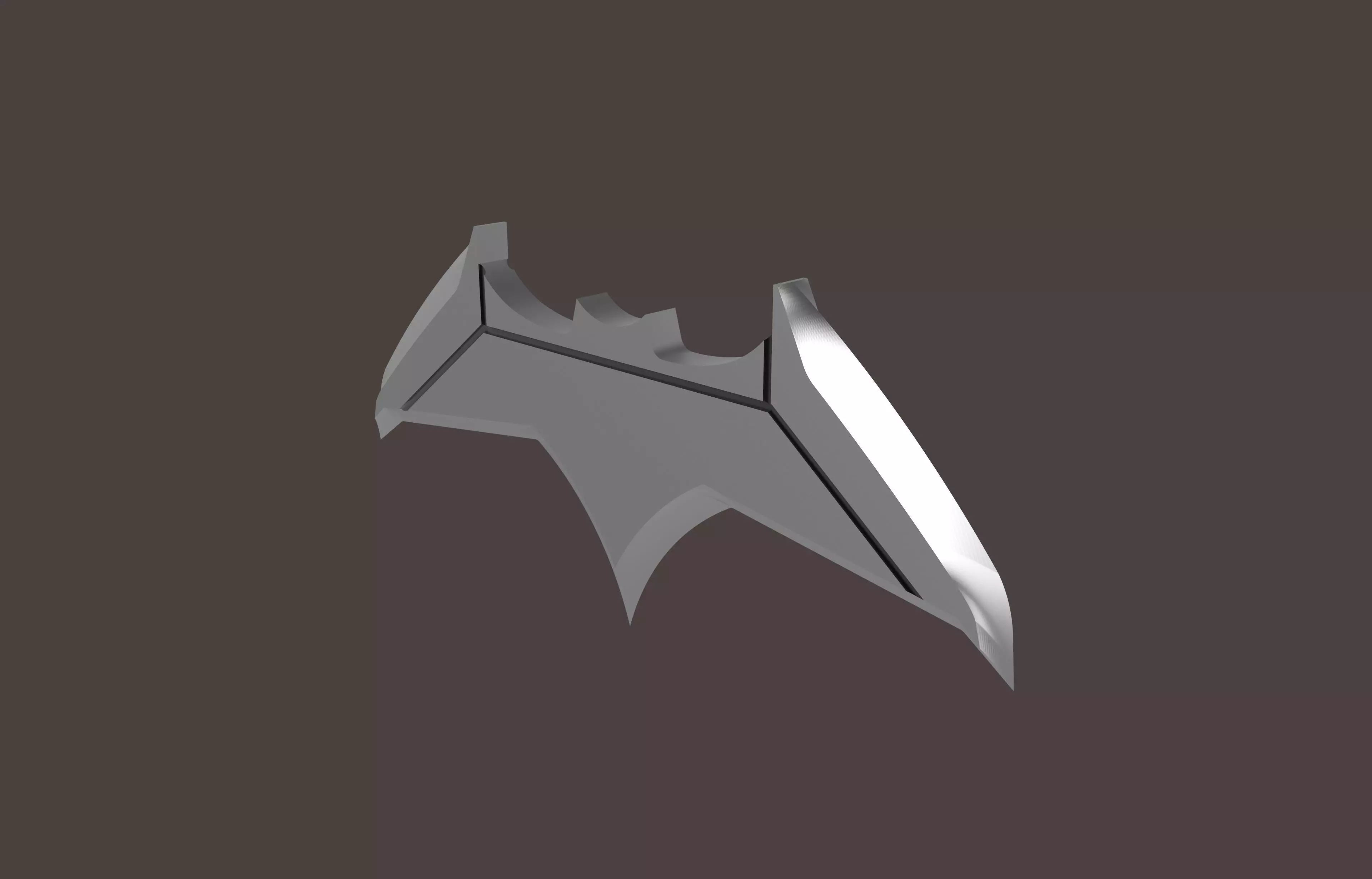 Batman V Superman Batarang STL file 3D print model_0