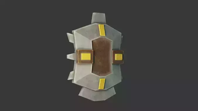 Stylized Medieval Shield 1 Low-poly 3D model