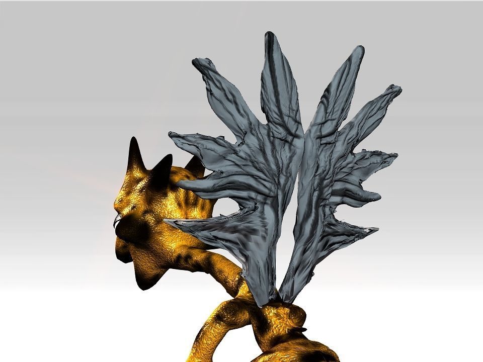 Strange Wing Low-poly 3D model_19