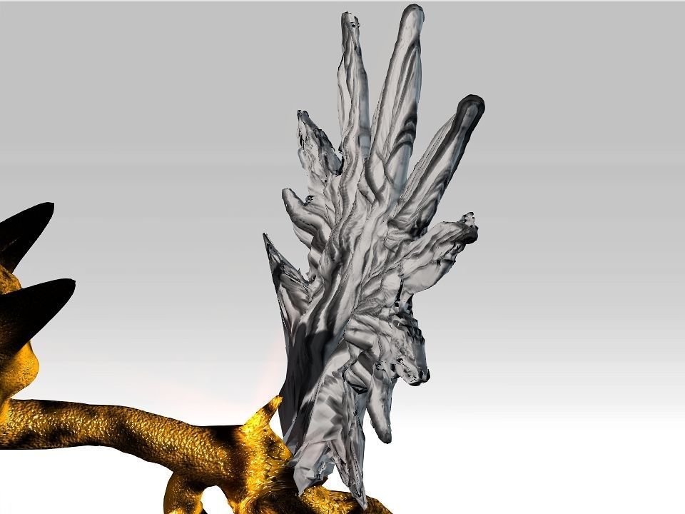 Strange Wing Low-poly 3D model_5