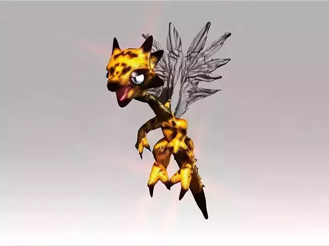Strange Wing Low-poly 3D model