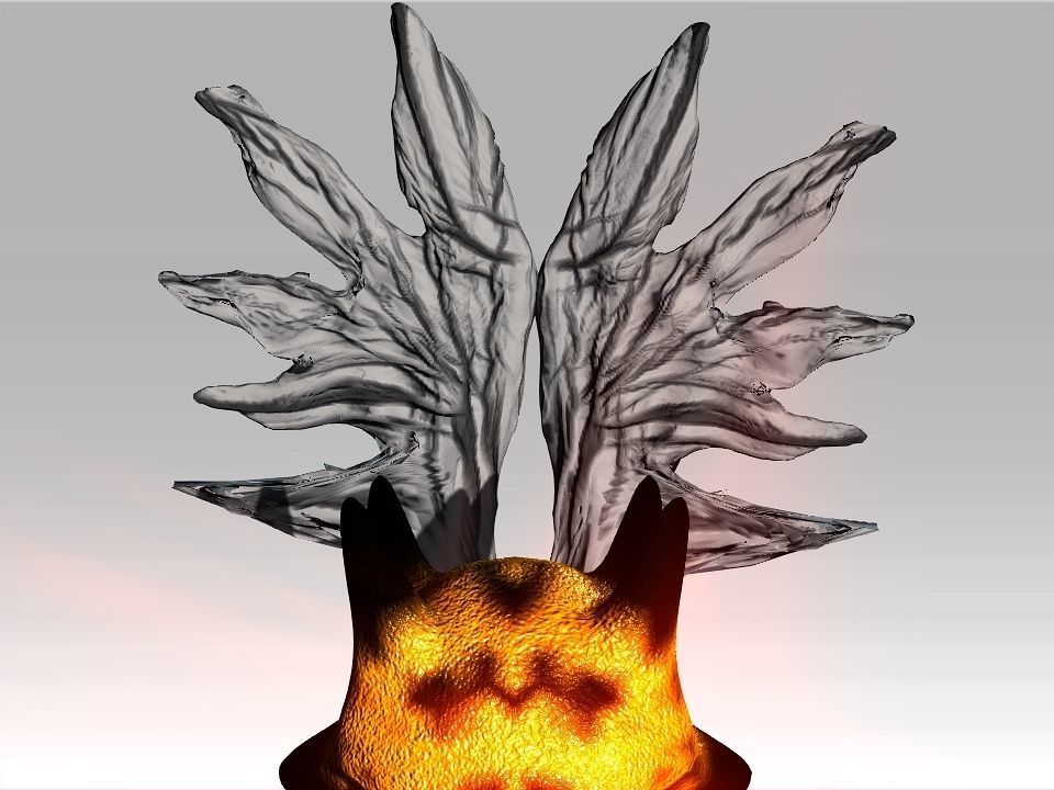 Strange Wing Low-poly 3D model_24