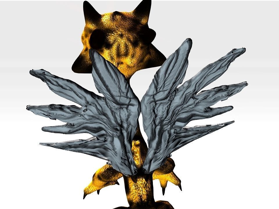 Strange Wing Low-poly 3D model_12