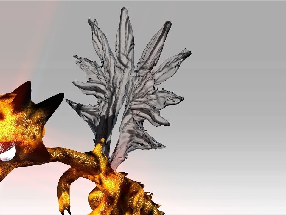 Strange Wing Low-poly 3D model_13