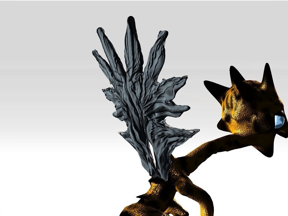 Strange Wing Low-poly 3D model_23