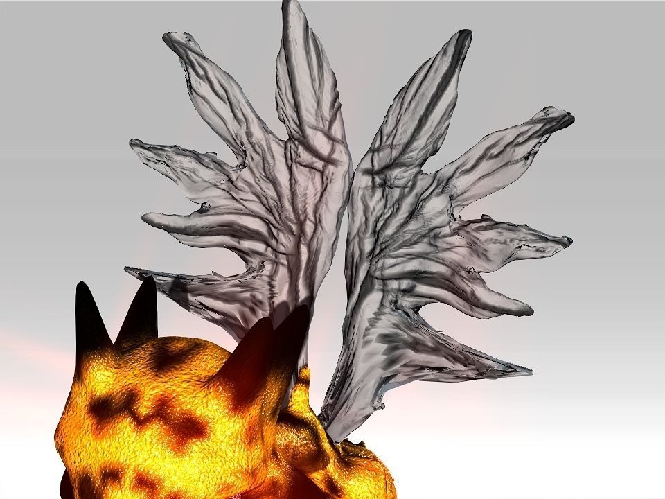 Strange Wing Low-poly 3D model_25
