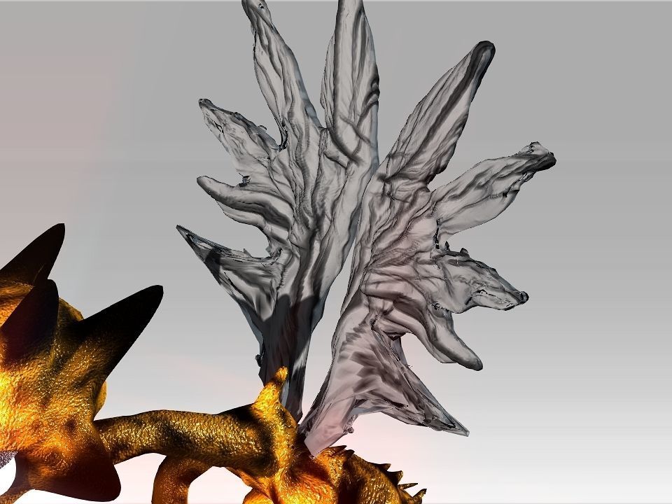 Strange Wing Low-poly 3D model_3