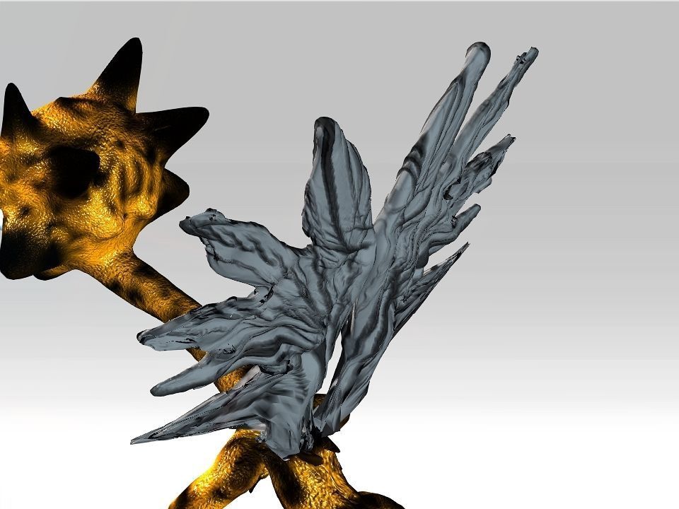 Strange Wing Low-poly 3D model_8