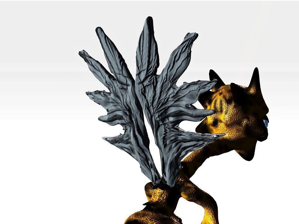 Strange Wing Low-poly 3D model_22