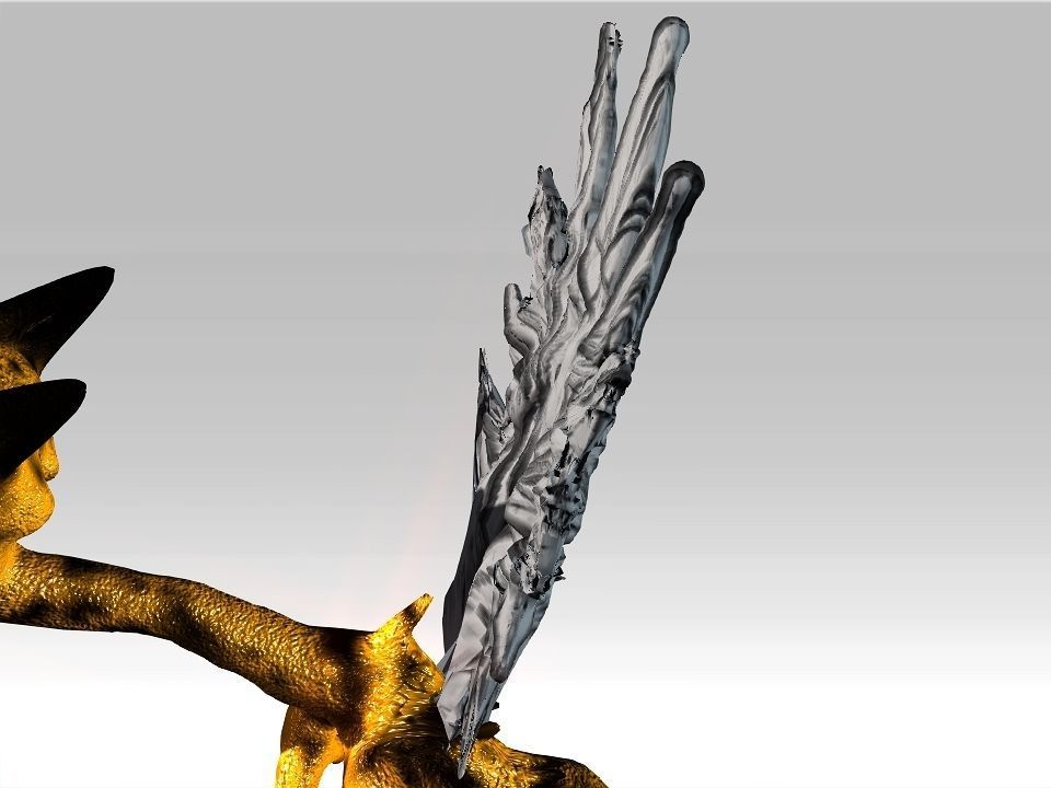 Strange Wing Low-poly 3D model_6