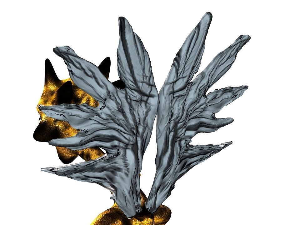 Strange Wing Low-poly 3D model_10