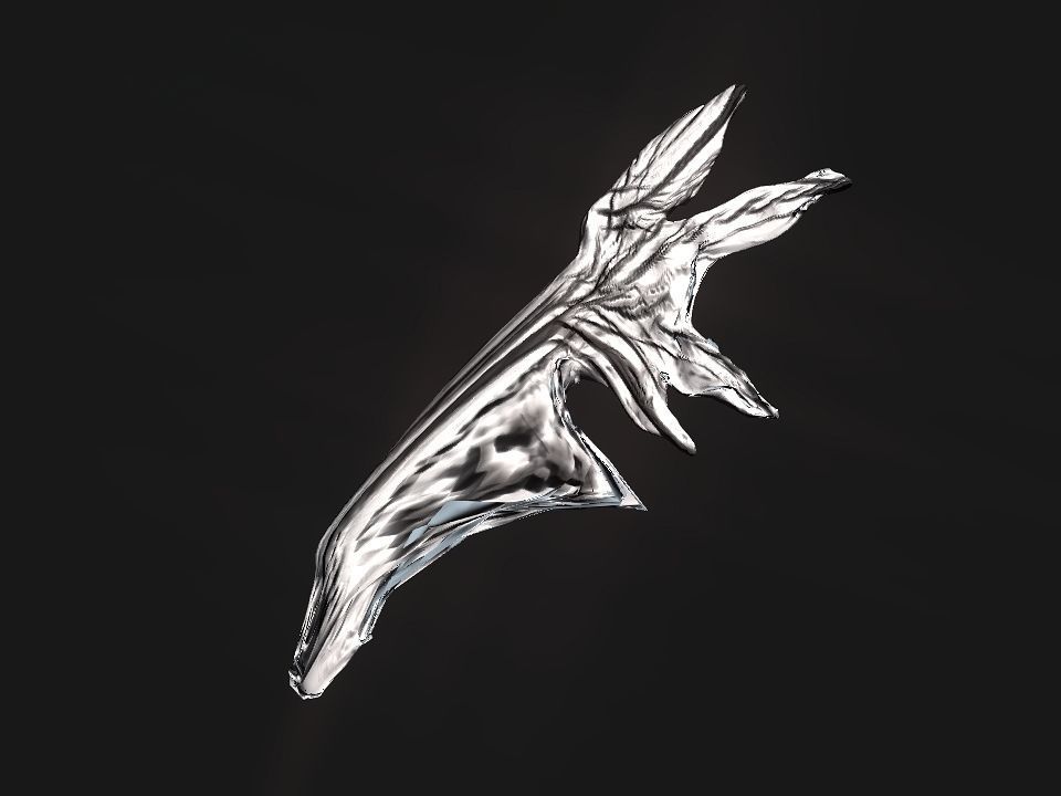 Strange Wing Low-poly 3D model_18