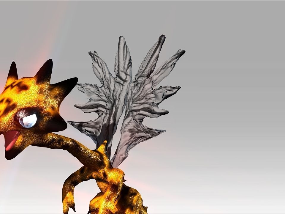 Strange Wing Low-poly 3D model_2