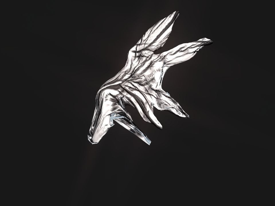 Strange Wing Low-poly 3D model_16