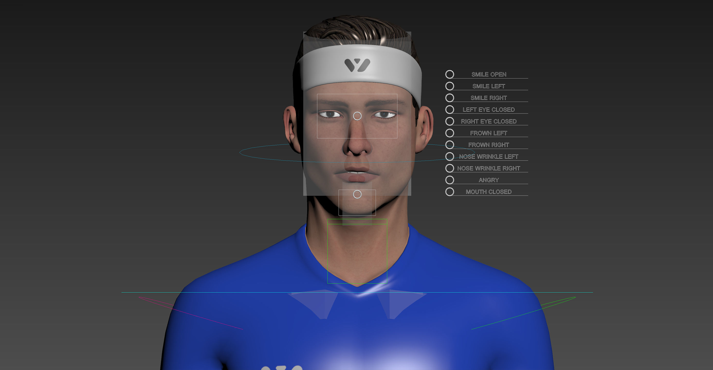 Male Tennis Player 3D model_24