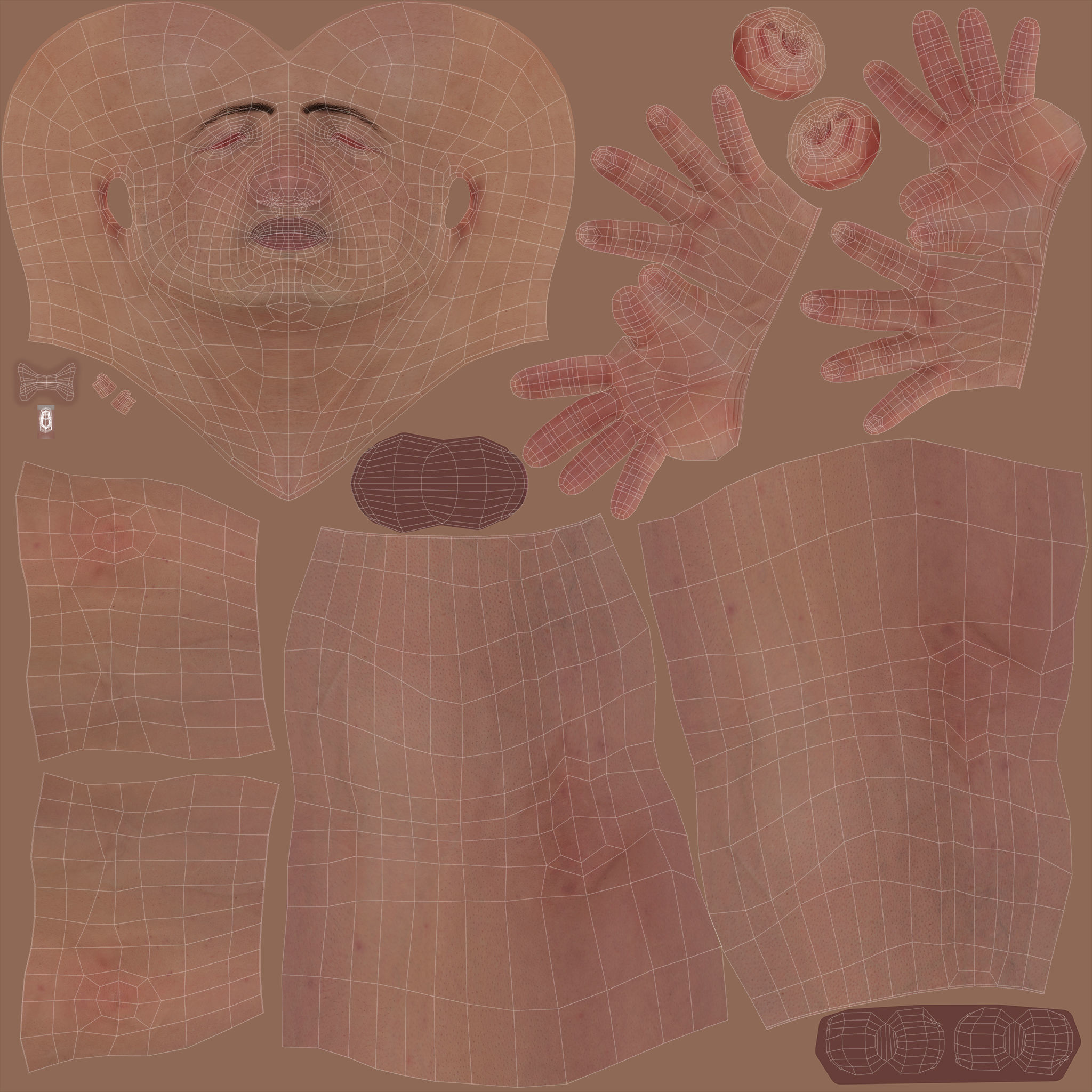 Male Tennis Player 3D model_43