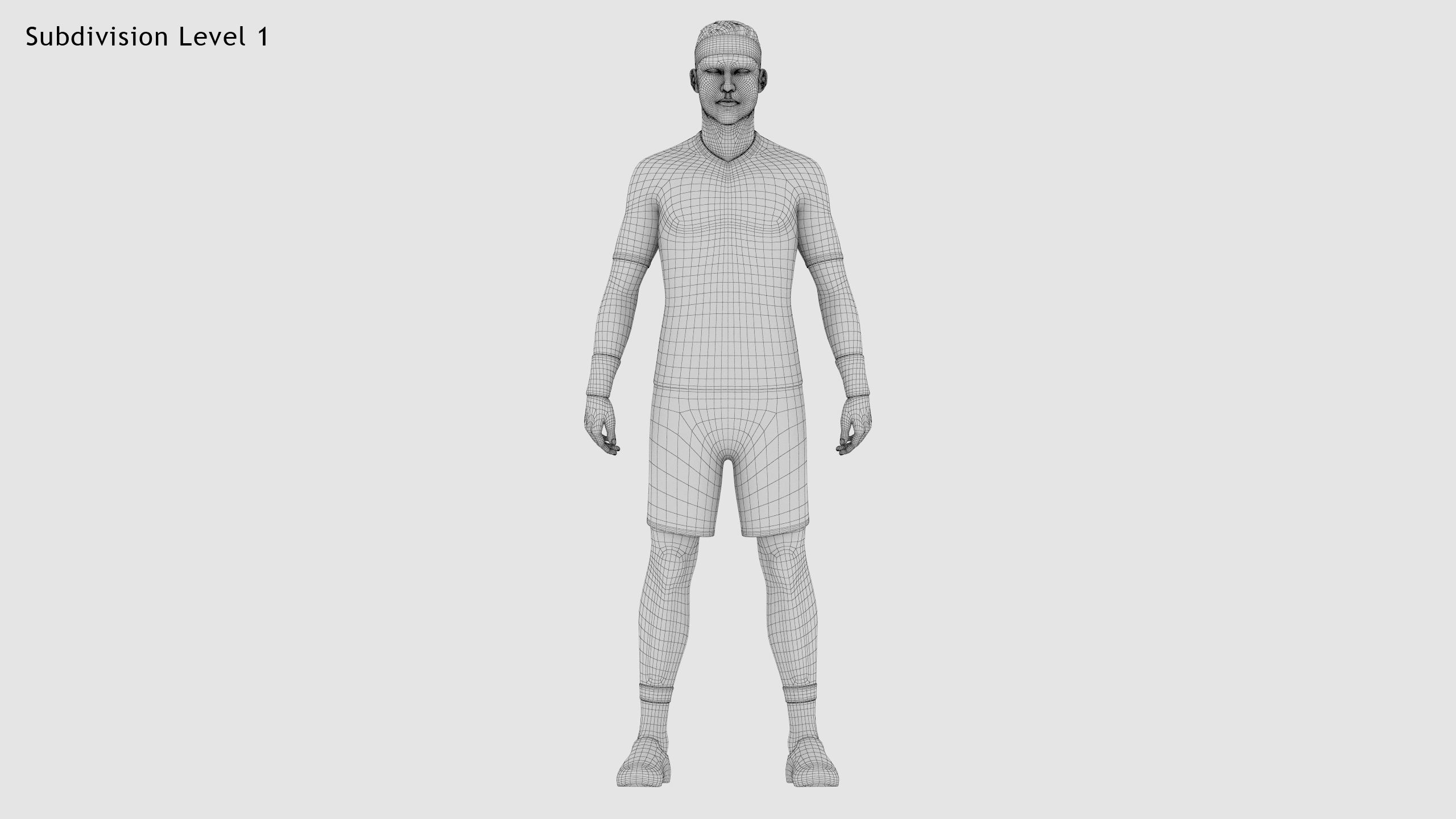 Male Tennis Player 3D model_28