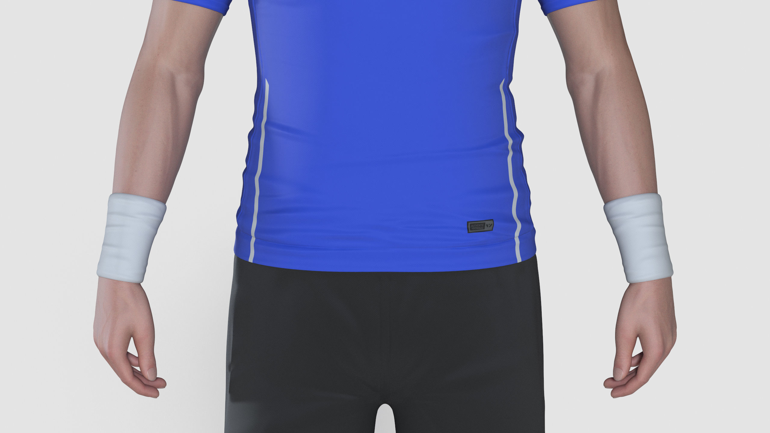 Male Tennis Player 3D model_6