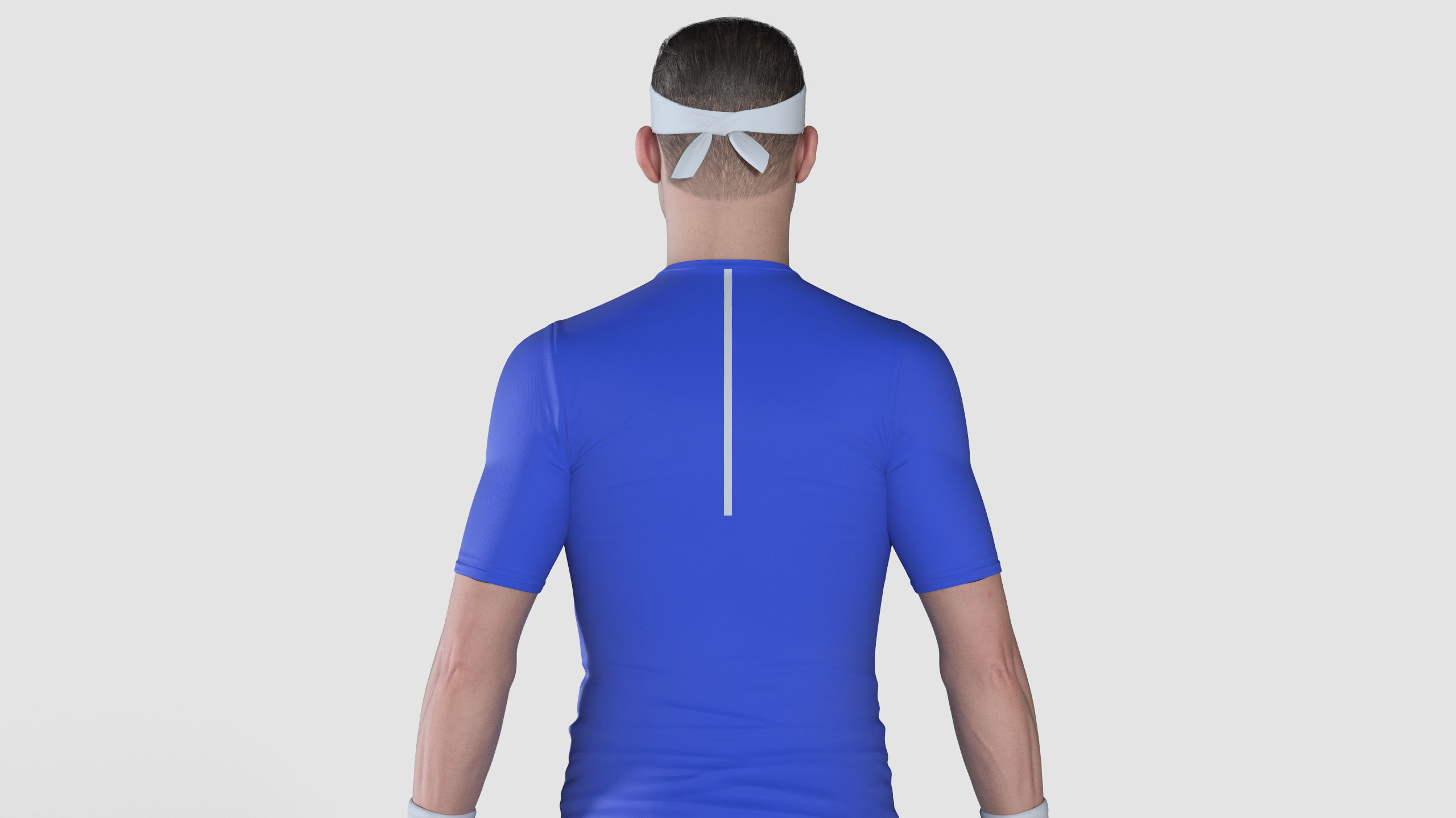 Male Tennis Player 3D model_7