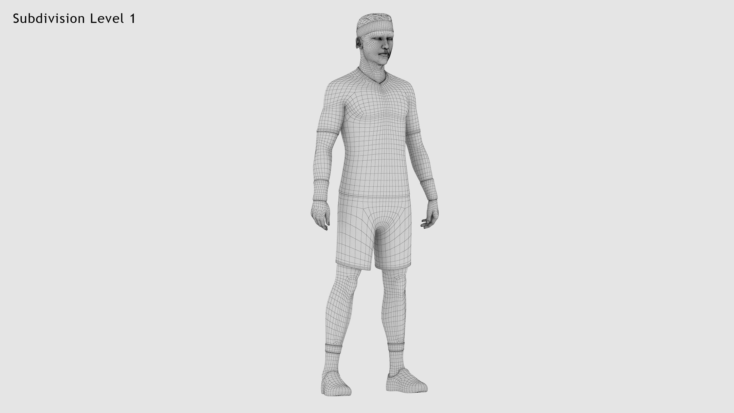 Male Tennis Player 3D model_30