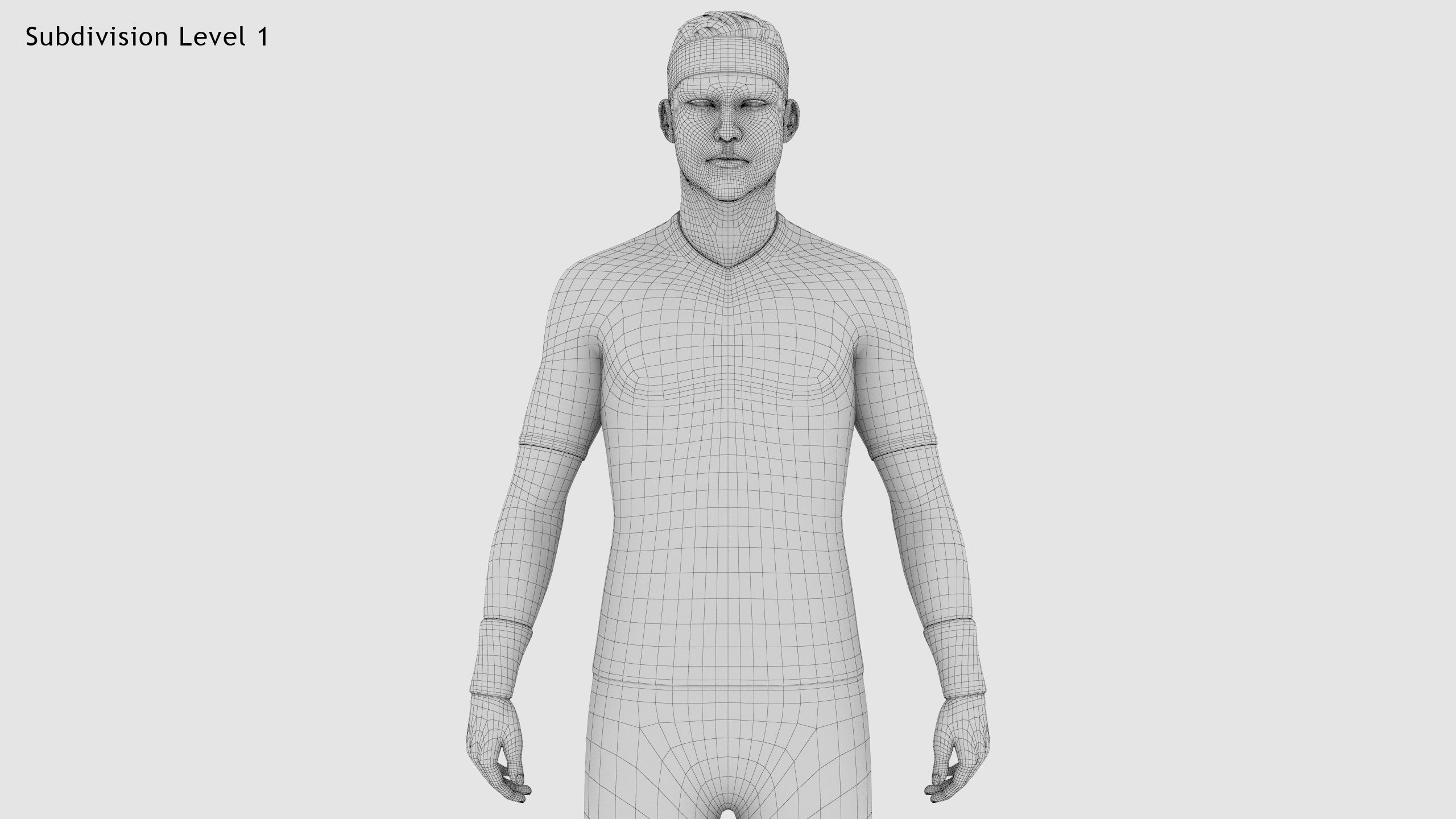 Male Tennis Player 3D model_26