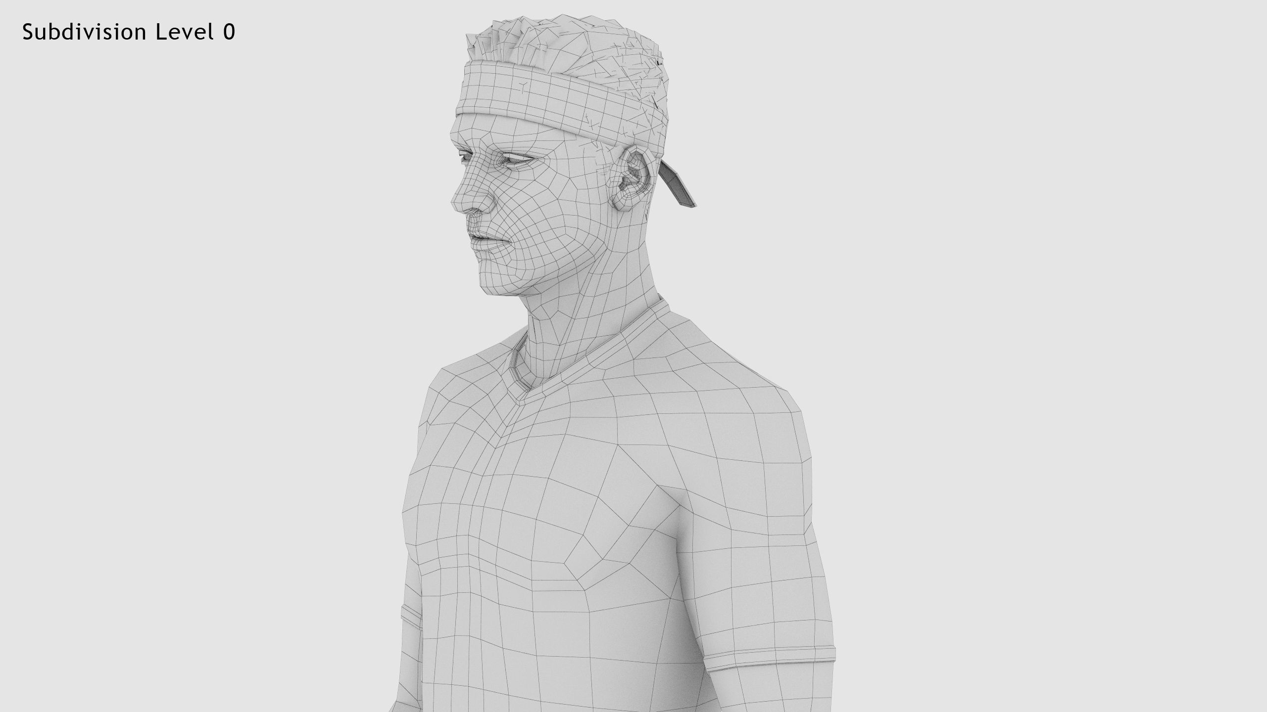 Male Tennis Player 3D model_33
