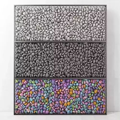 Gabion medium pebble 3D model