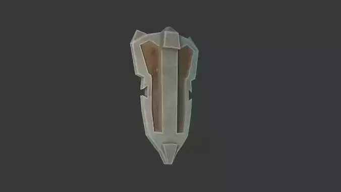 Stylized Medieval Shield 2 Low-poly 3D model