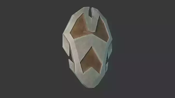 Stylized Medieval Shield 3 Low-poly 3D model