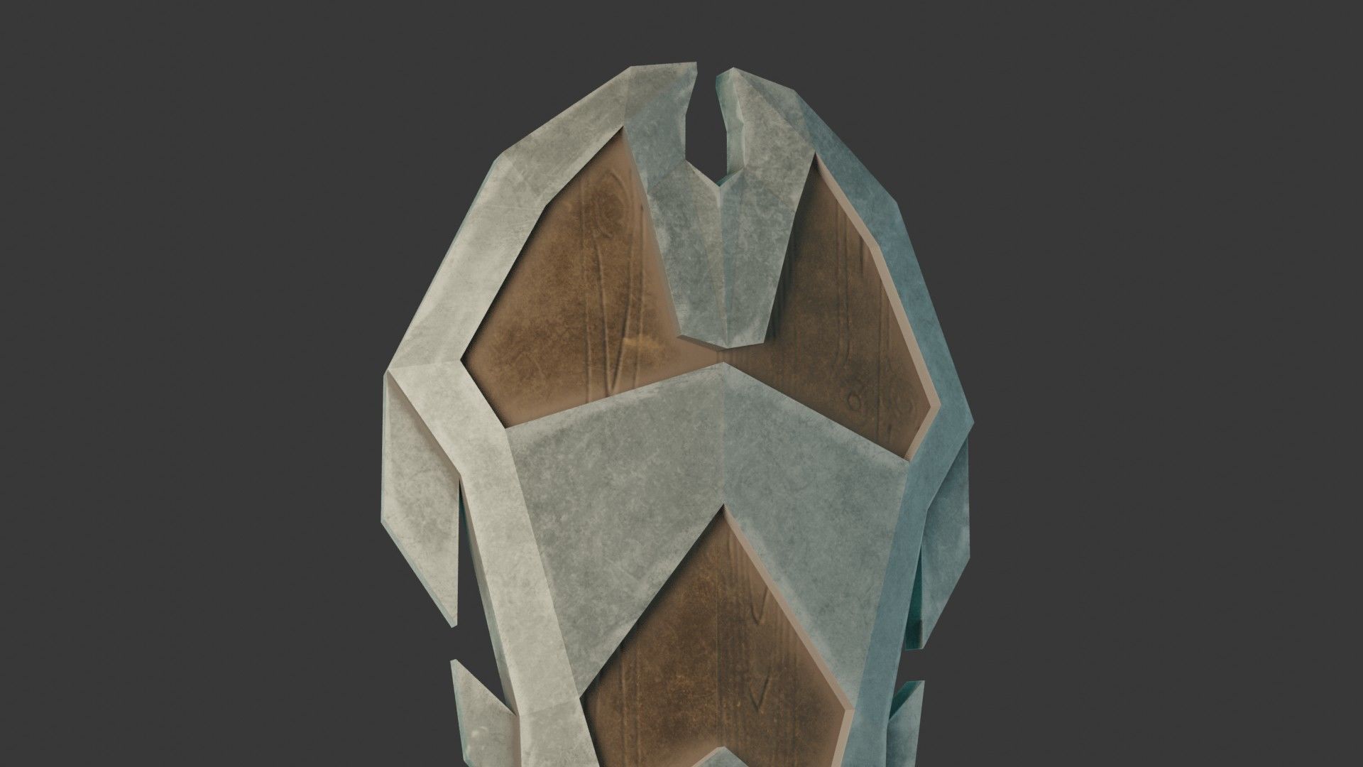 Stylized Medieval Shield 3 Low-poly 3D model_3