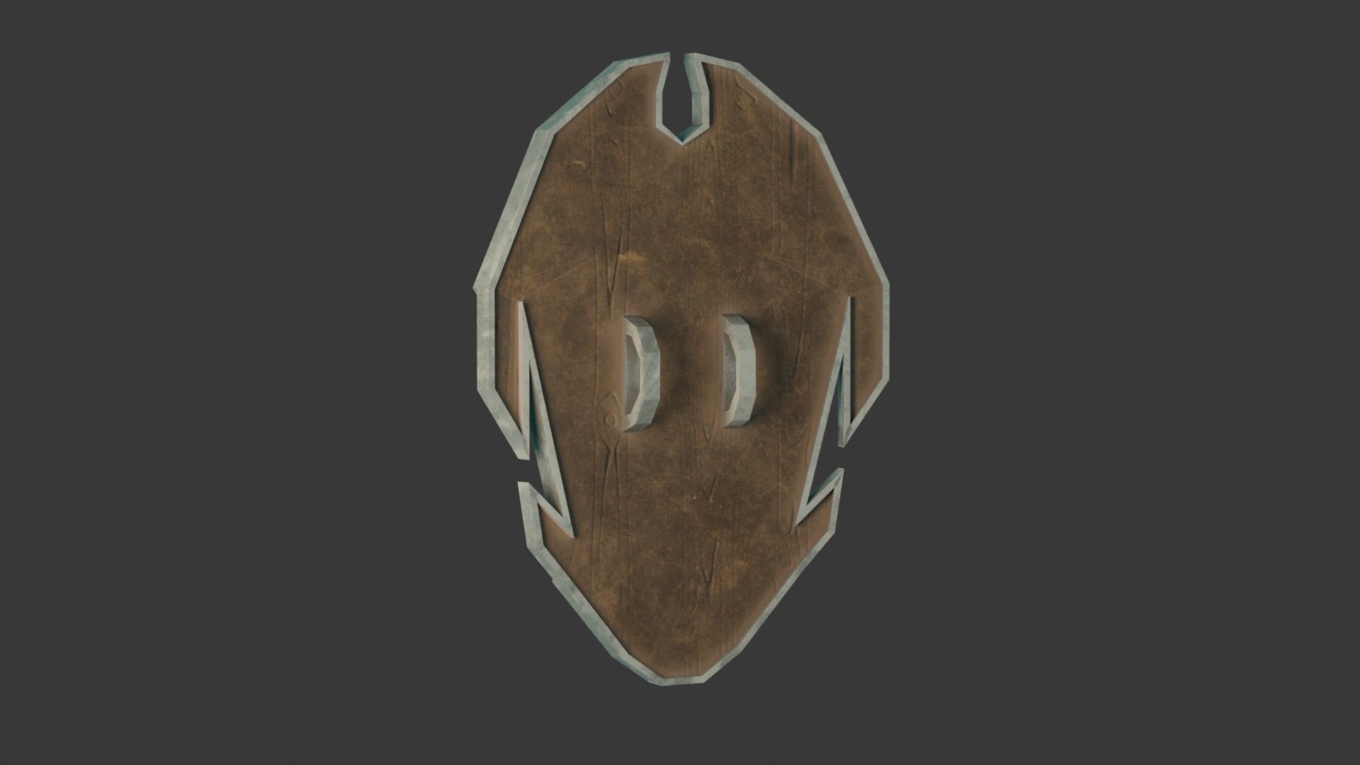 Stylized Medieval Shield 3 Low-poly 3D model_2