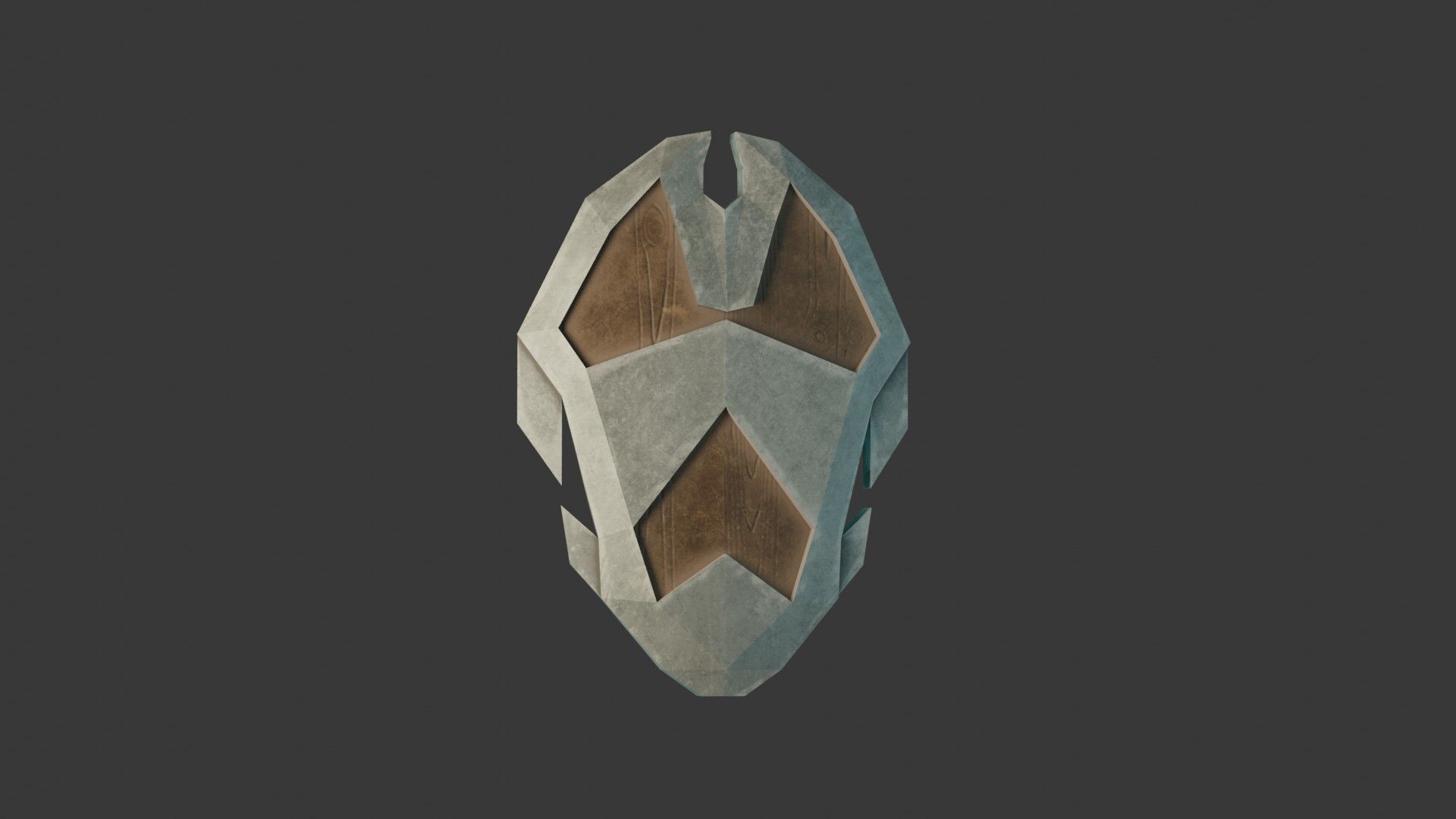 Stylized Medieval Shield 3 Low-poly 3D model_4