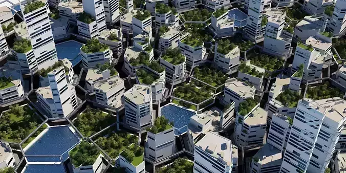 Future City A 5 3D model Future City A 5 3D model