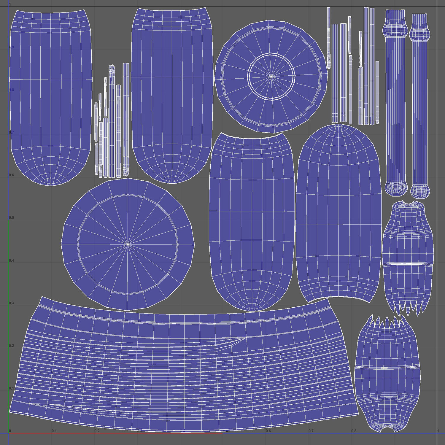 Lightbulb - T10 Tube Vintage Edison Bulb Low-poly 3D model_4